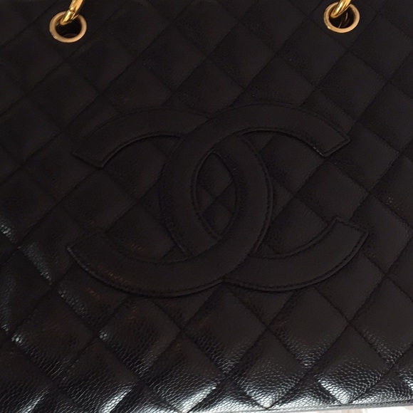 50 ✨Chanel✨ GST Grande Shopper Tote Caviar Leather - Picture 6 of 8